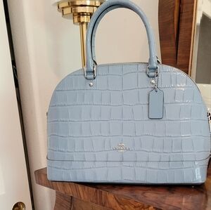 Coach cornflower blue satchel NWOT